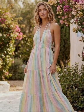 Bohme Pastel Maxi Dress